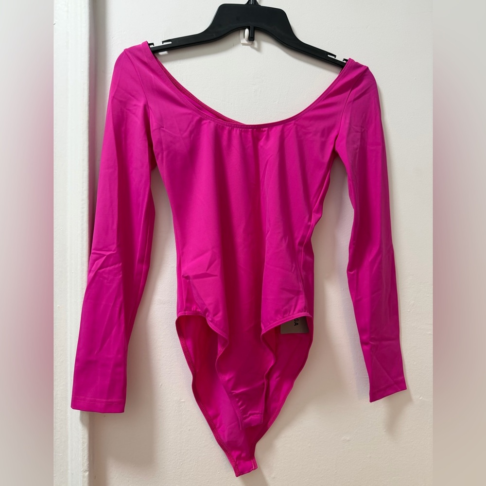 Balenciaga hot pink bodysuit NWT